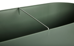 greenville terrace trough 60cm wheels leaf green